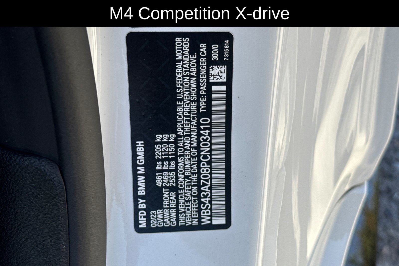 2023 BMW M4 Competition XDrive