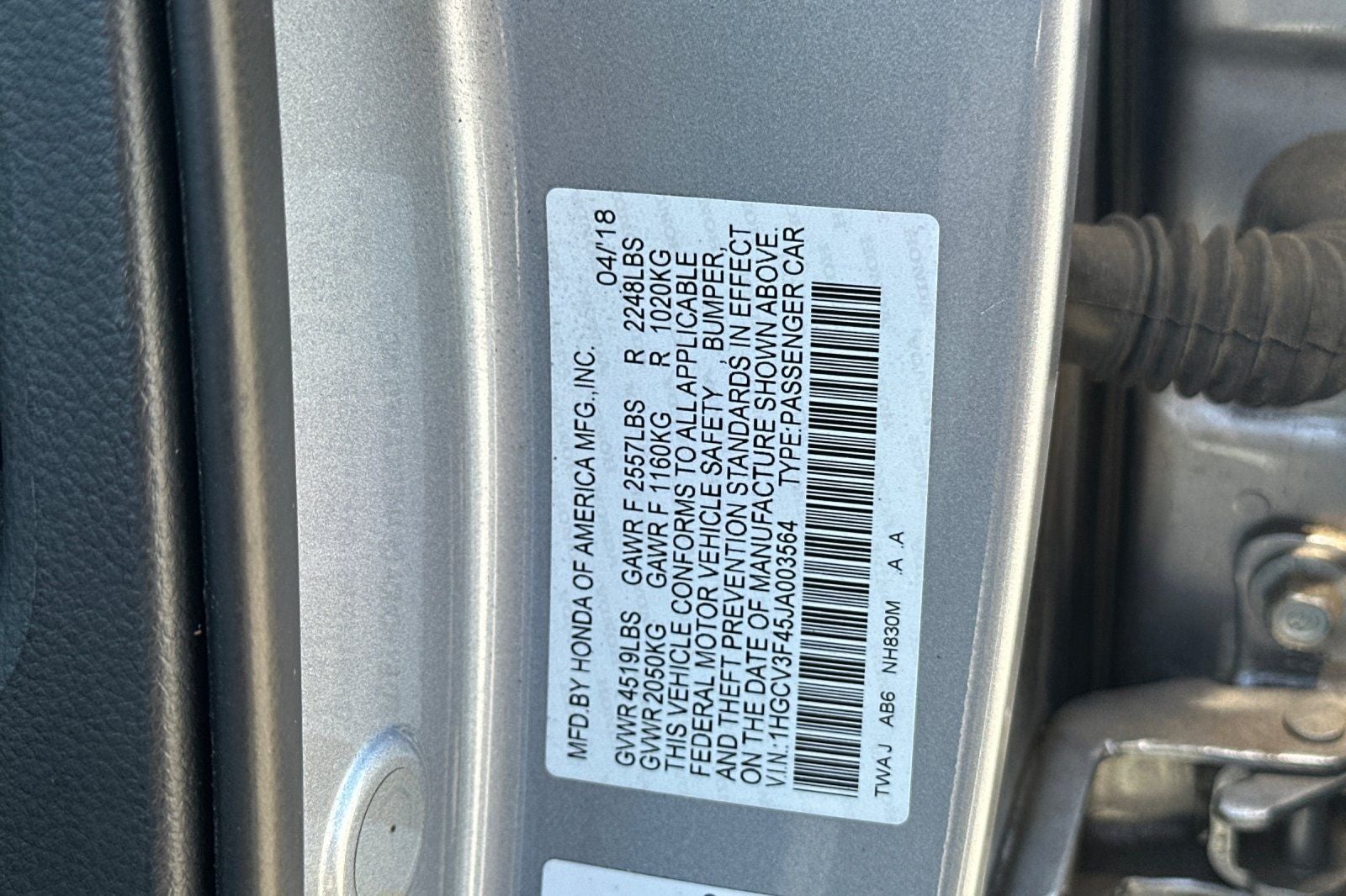 2018 Honda Accord Hybrid EX