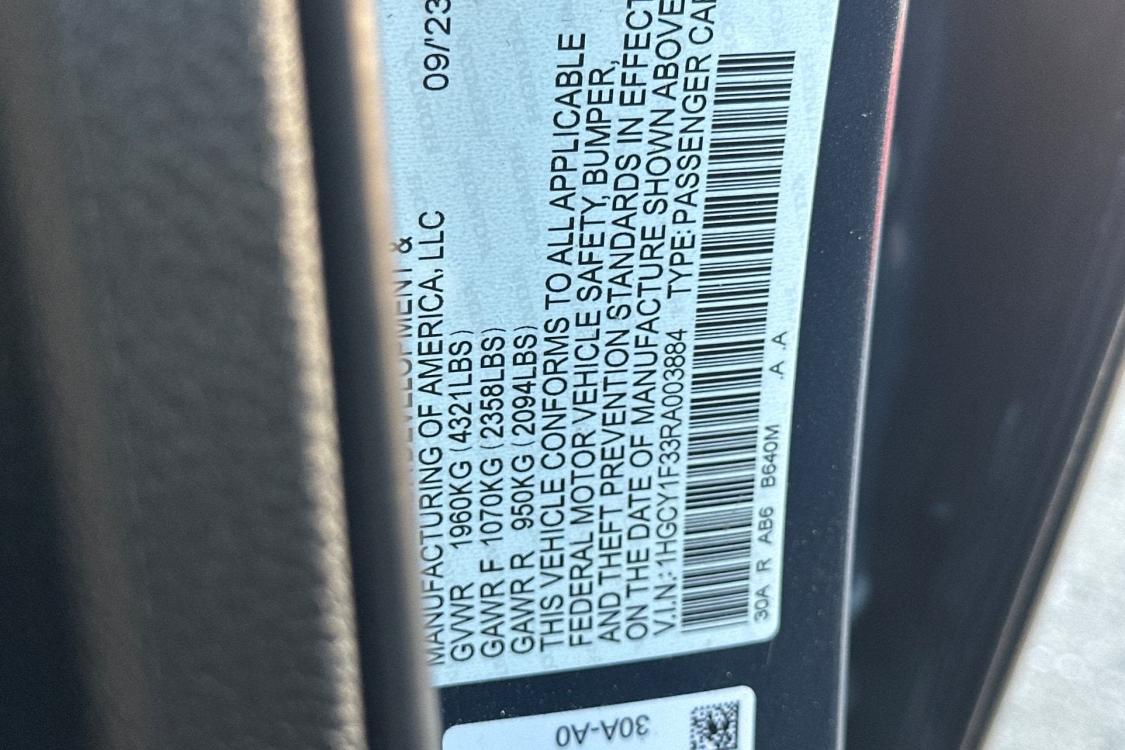 2024 Honda Accord EX