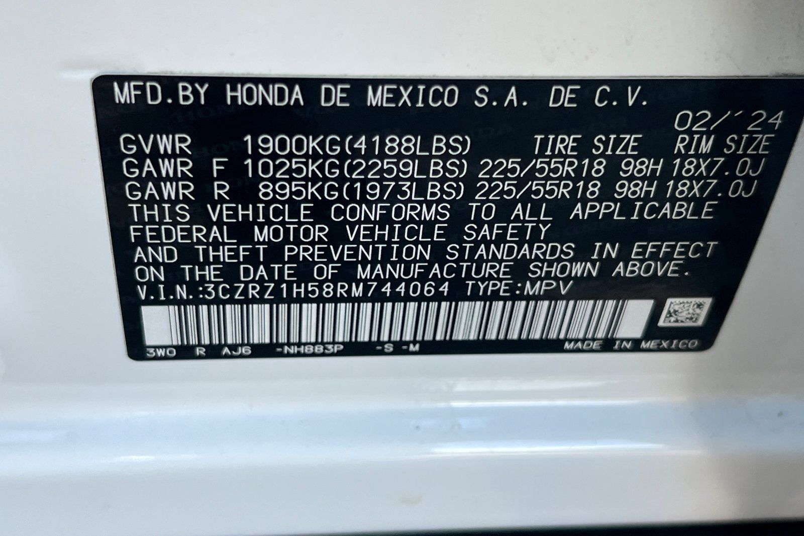 2024 Honda HR-V Sport