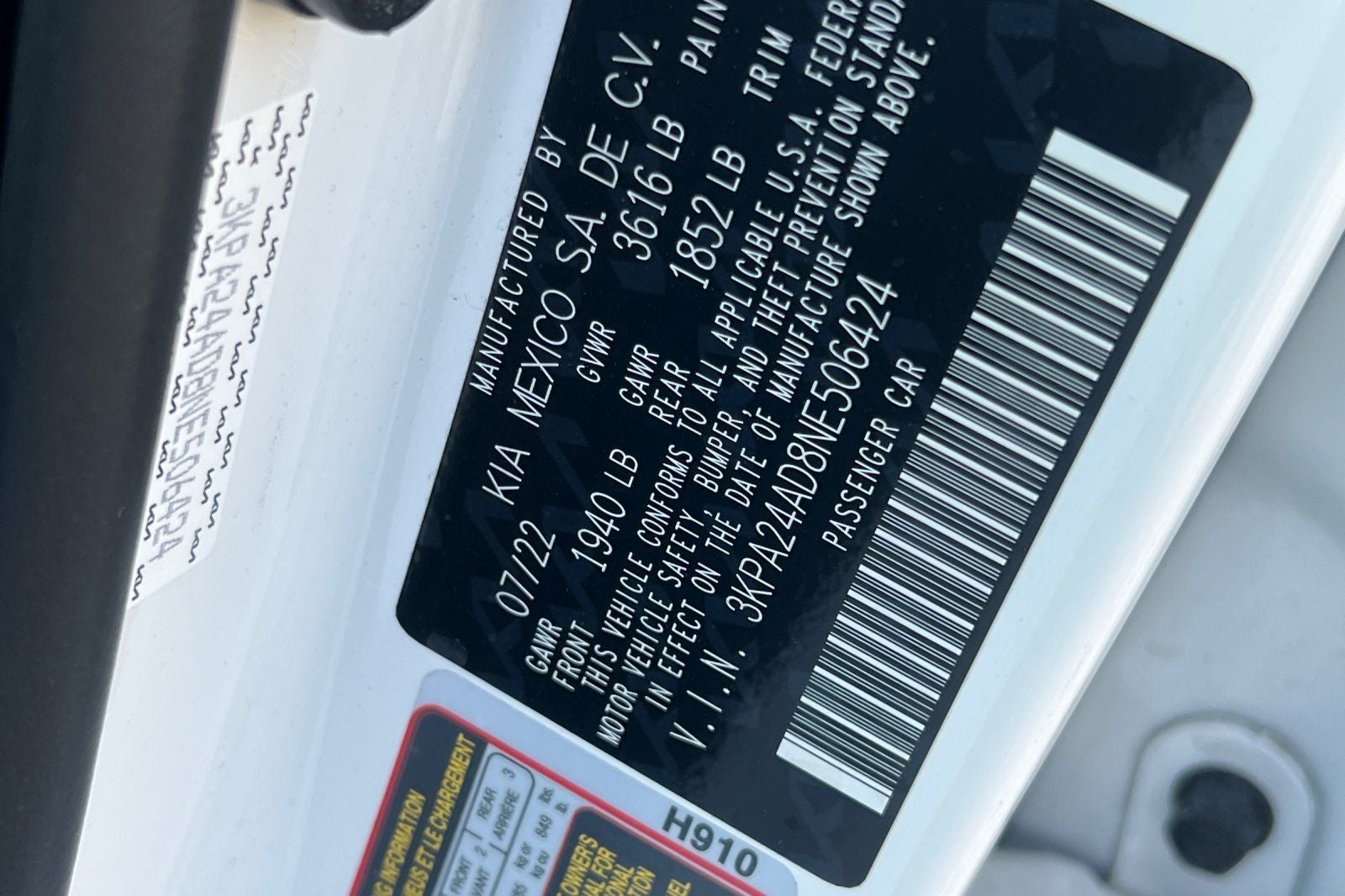 2022 Kia Rio S