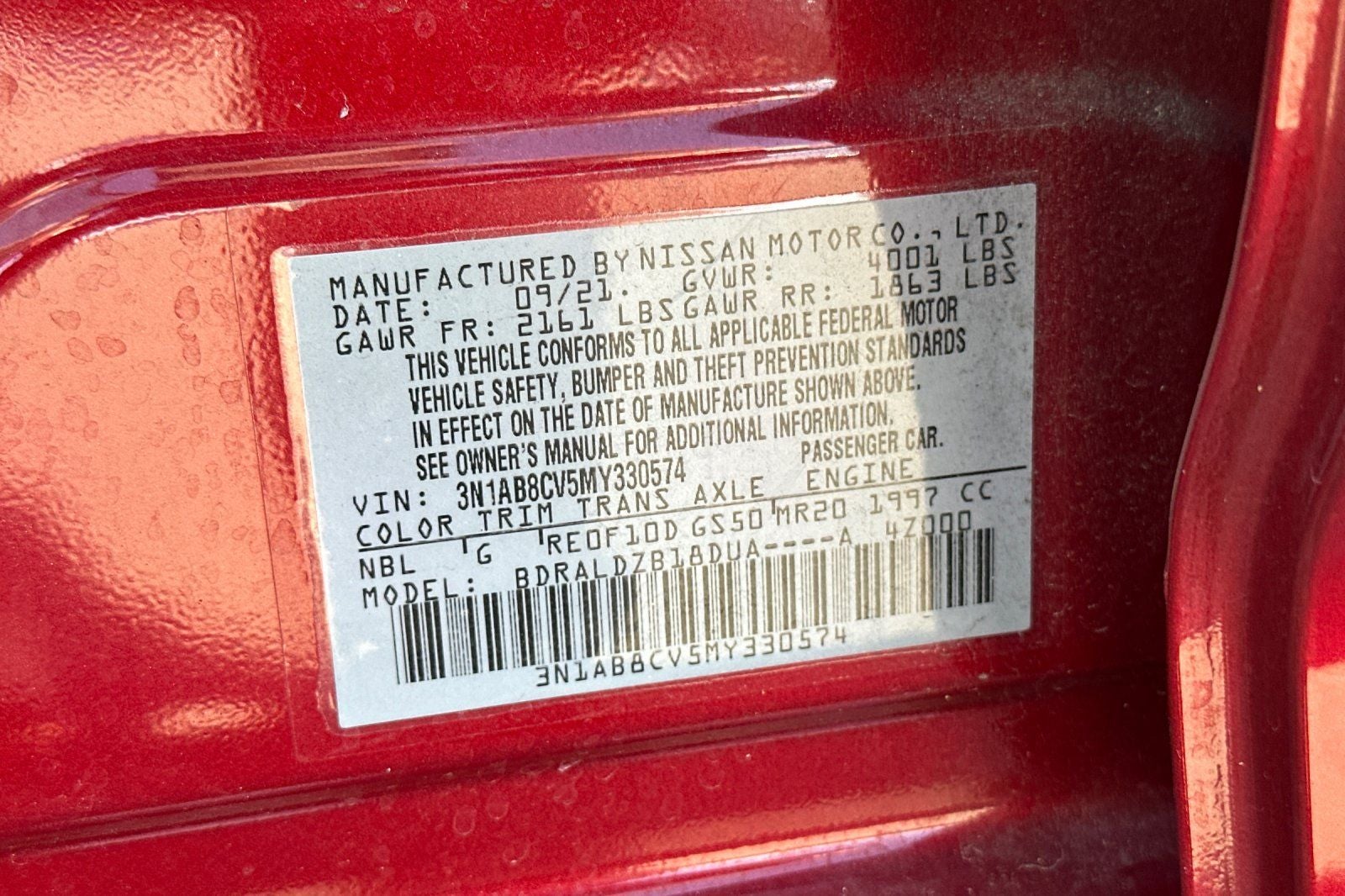 2021 Nissan Sentra SV