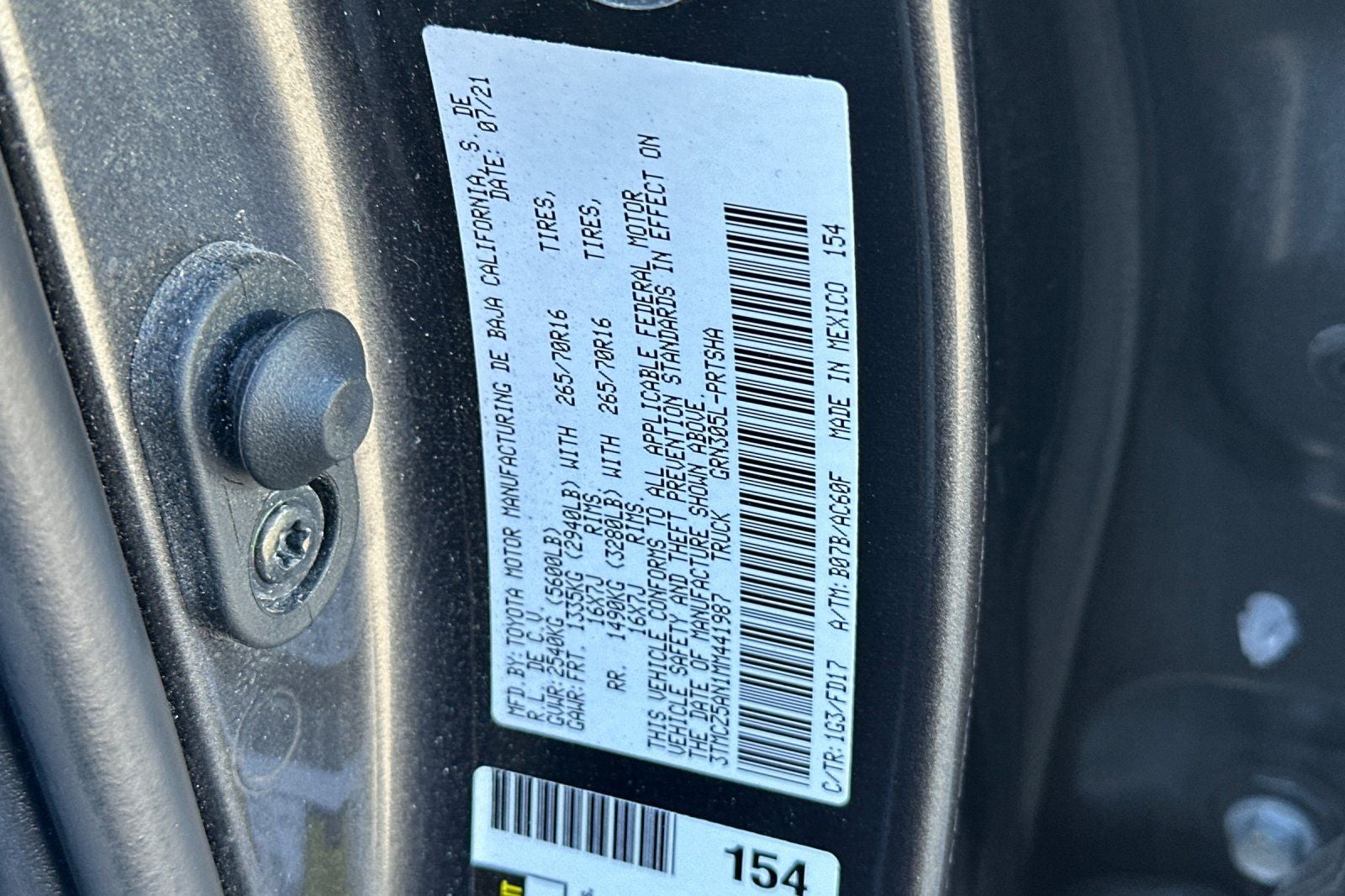 2021 Toyota Tacoma TRD Off-Road V6