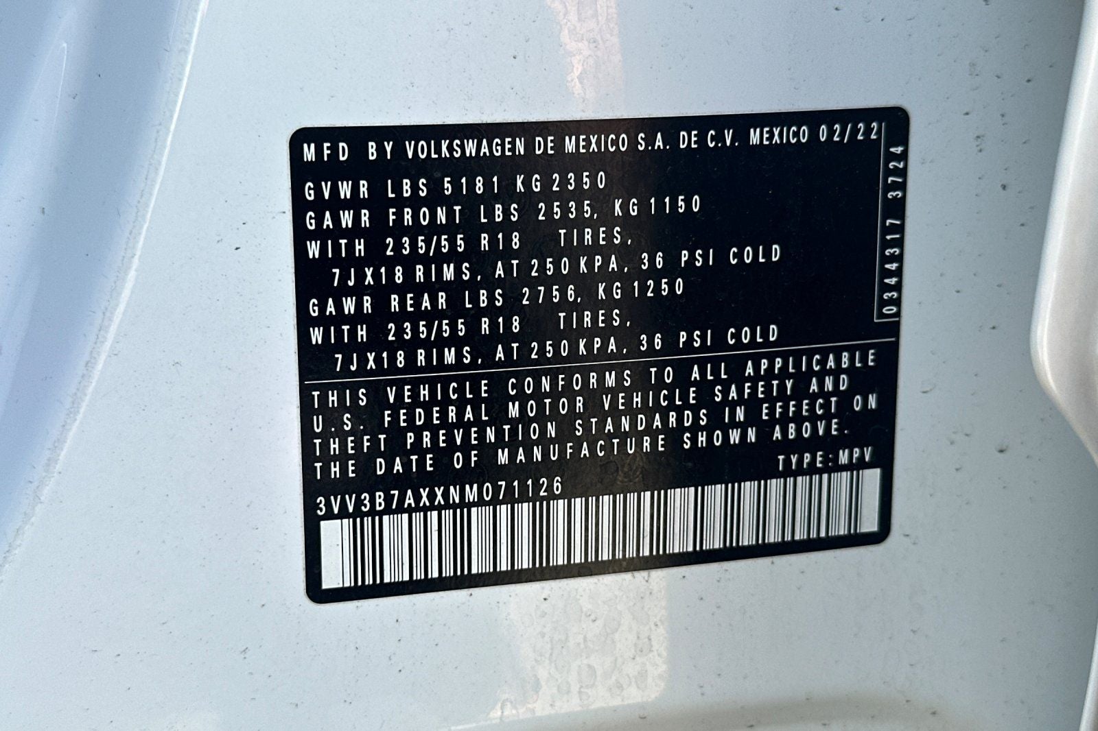 2022 Volkswagen Tiguan 2.0T SE