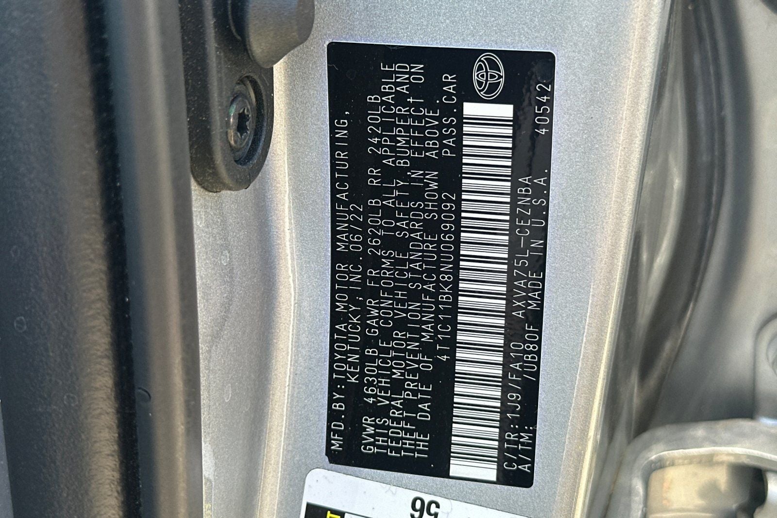 2022 Toyota Camry LE