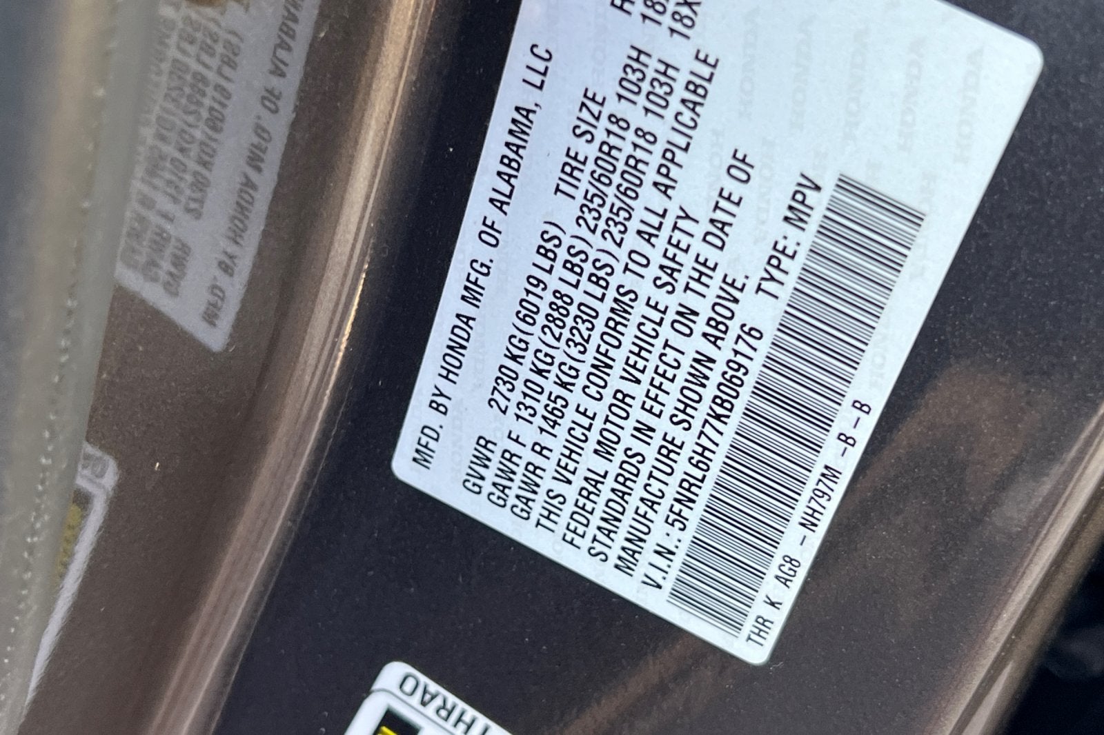 2019 Honda Odyssey EX-L