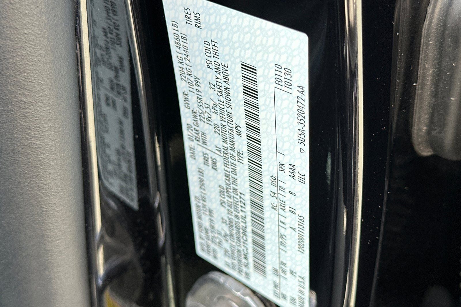 2020 Lincoln Corsair Standard