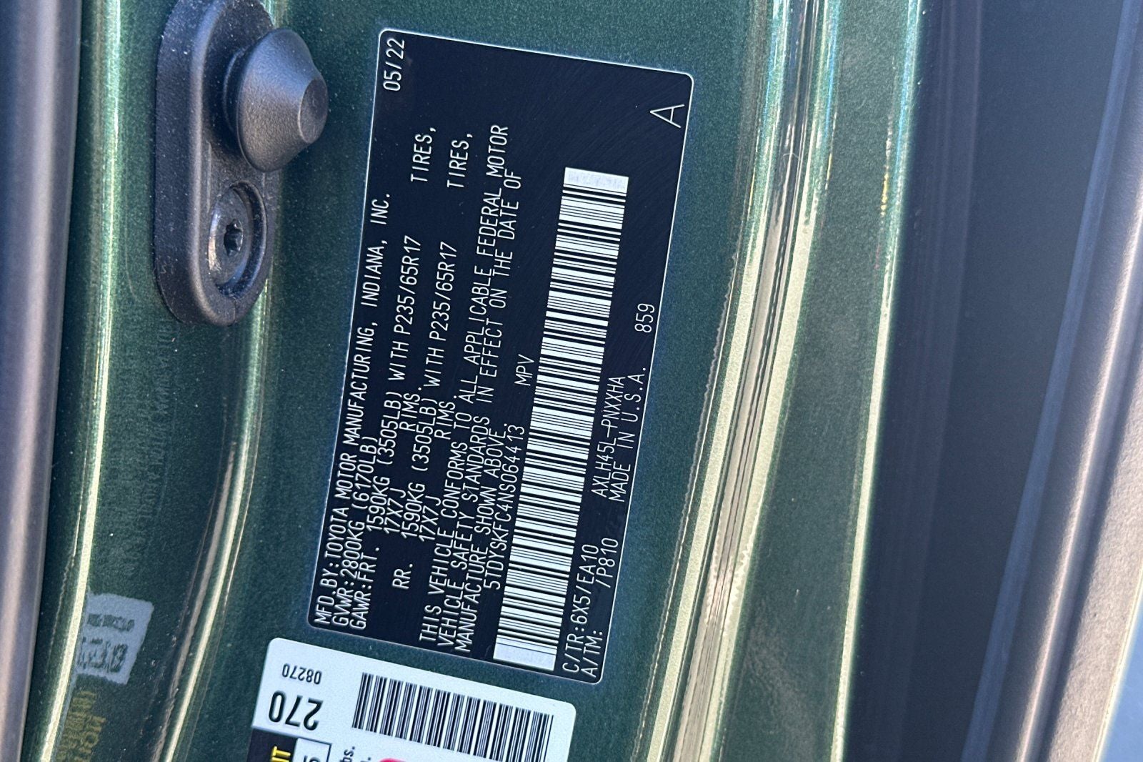 2022 Toyota Sienna XLE 7 Passenger