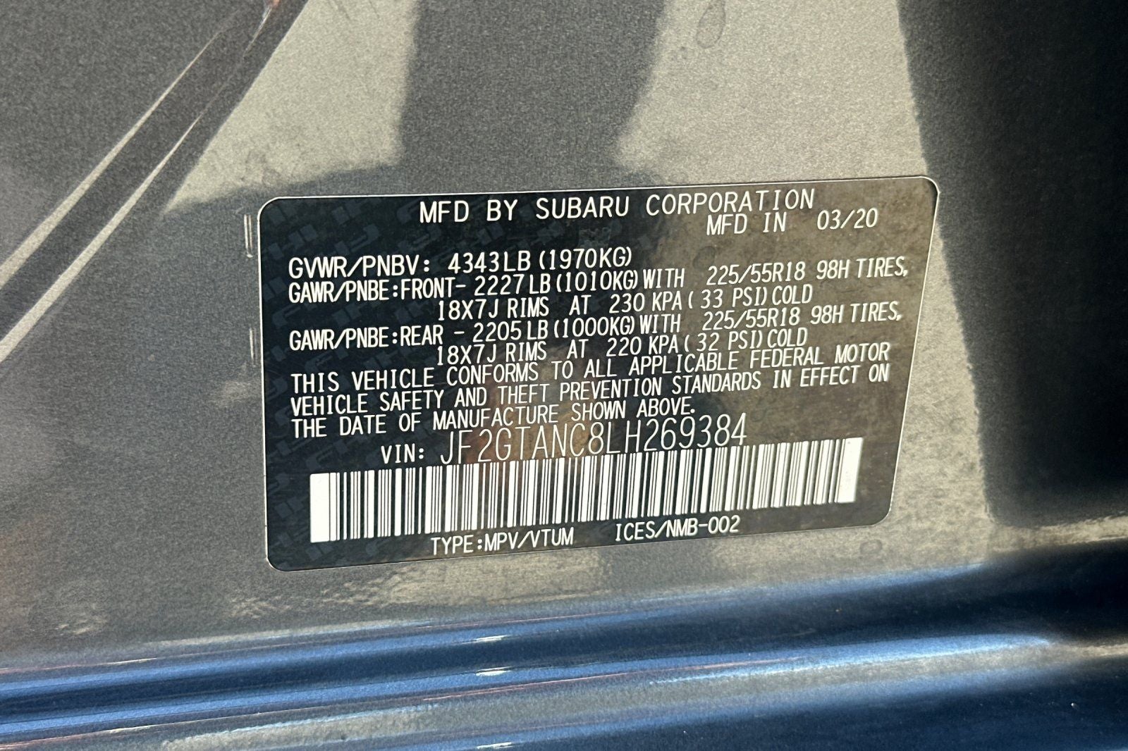 2020 Subaru Crosstrek Limited