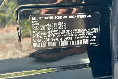 2023 BMW 5 Series 530i M SPORT