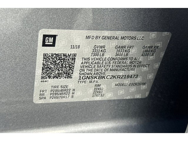 2019 Chevrolet Tahoe LT