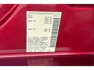 2023 Nissan Altima 2.0 SR