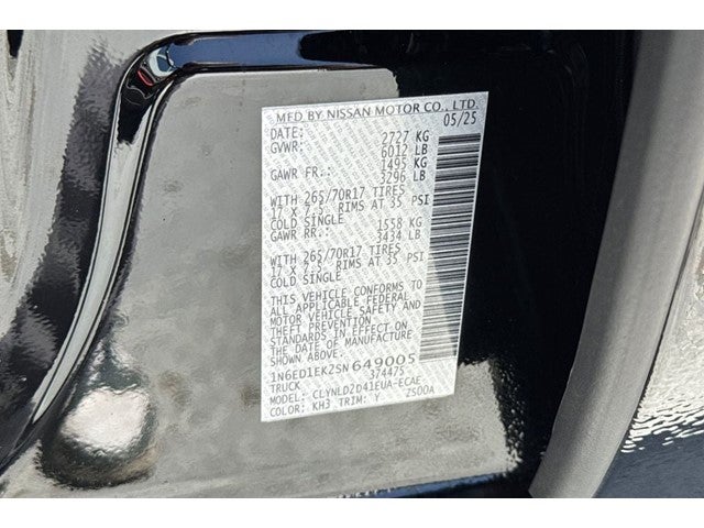 2025 Nissan Frontier PRO-4X
