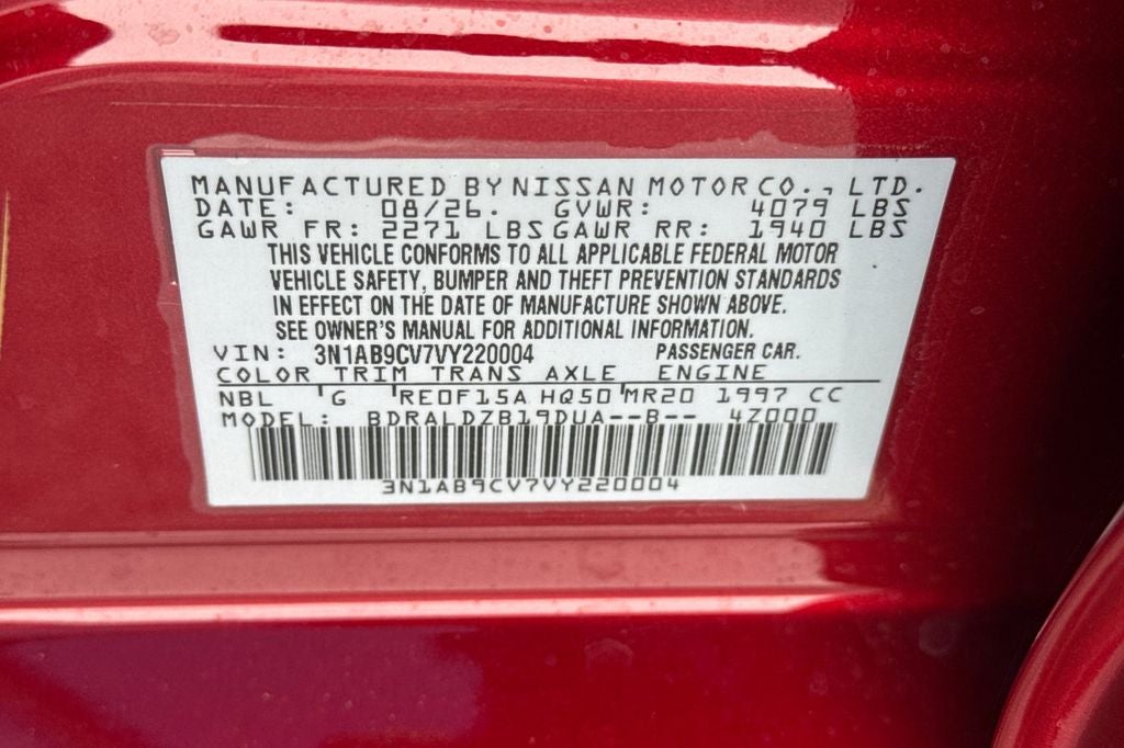 2027 Nissan Sentra SV