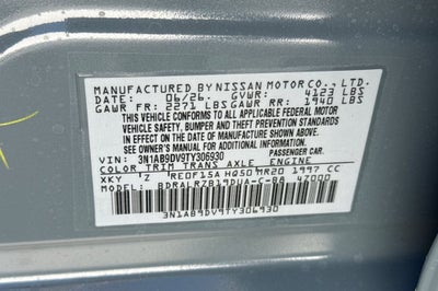 2026 Nissan Sentra SR