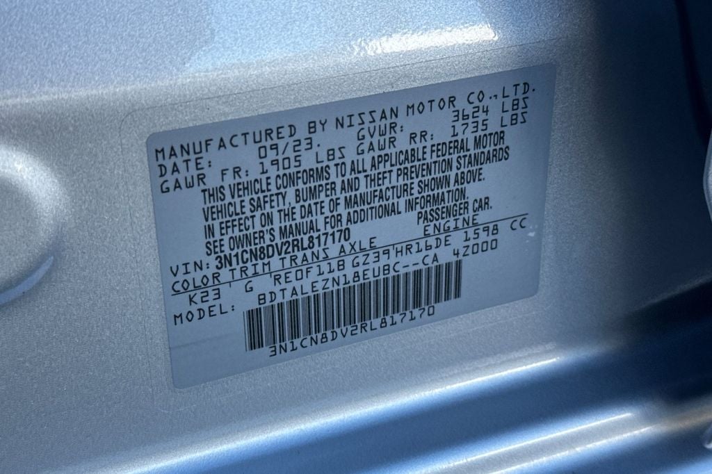 2024 Nissan Versa 1.6 S