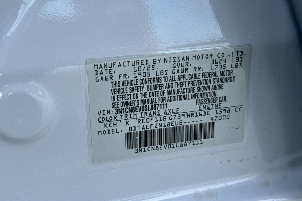 2025 Nissan Versa SV