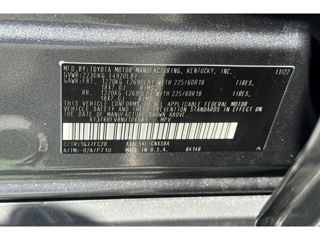 2022 Toyota RAV4 Hybrid SE