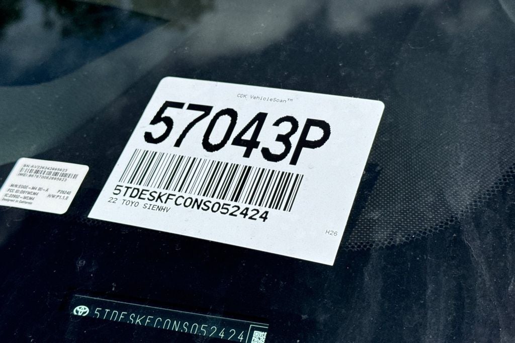 2022 Toyota Sienna Platinum 7 Passenger