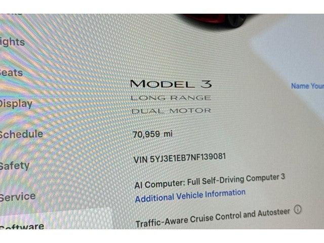 2022 Tesla Model 3 Long Range