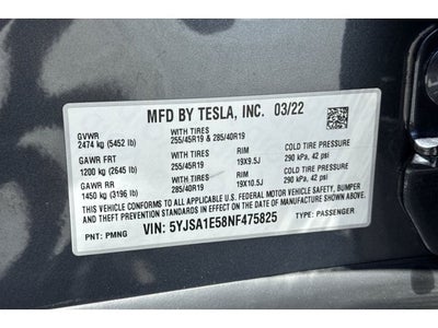 2022 Tesla Model S Base