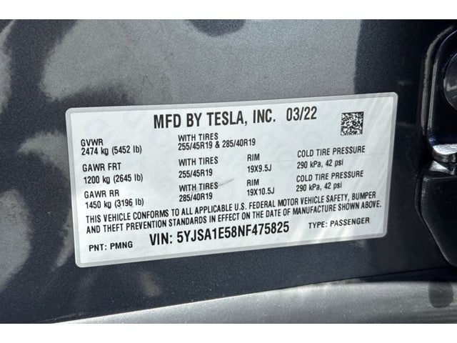2022 Tesla Model S Base