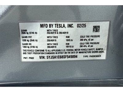 2025 Tesla Model S Plaid