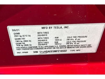 2021 Tesla Model Y Long Range