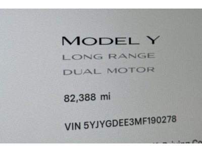 2021 Tesla Model Y Long Range