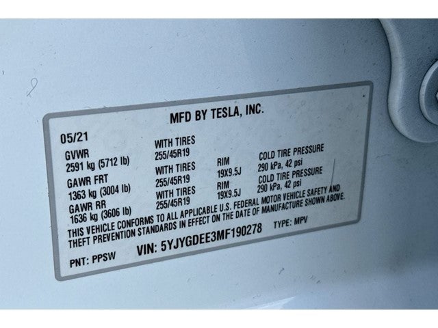 2021 Tesla Model Y Long Range