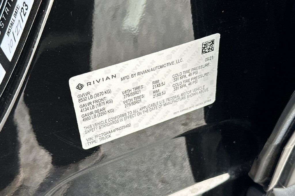 2023 Rivian R1T Adventure Quad Motor Large Pack