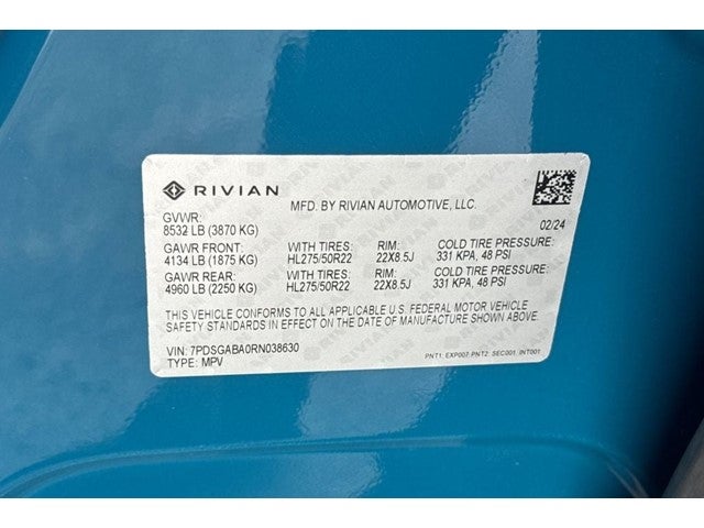 2024 Rivian R1S Adventure Quad Motor Large Pack