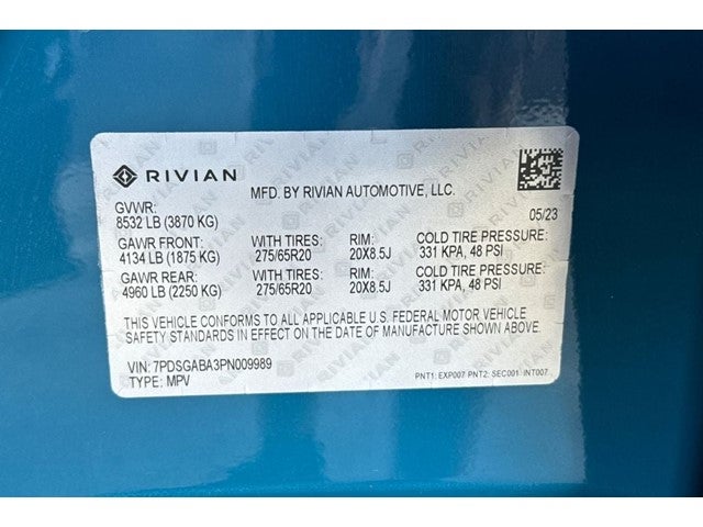 2023 Rivian R1S Adventure