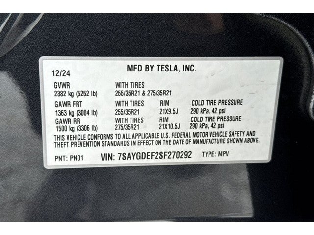 2025 Tesla Model Y Performance