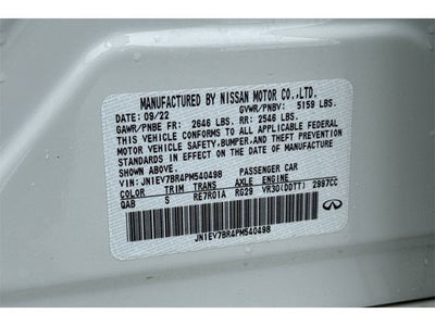 2023 INFINITI Q50 LUXE AWD