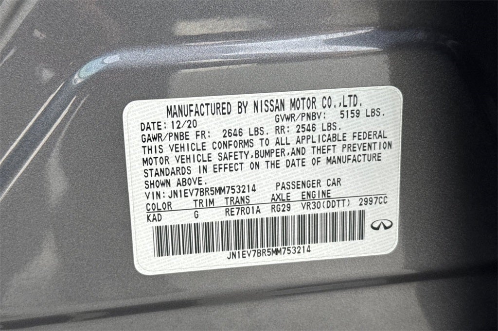 2021 INFINITI Q50 LUXE AWD