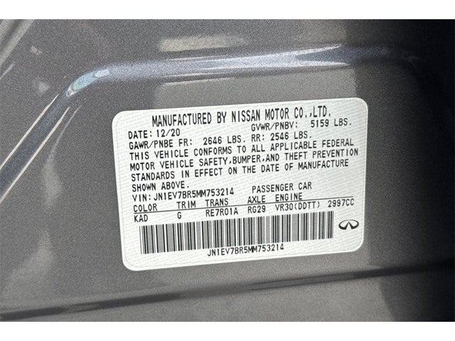 2021 INFINITI Q50 LUXE AWD