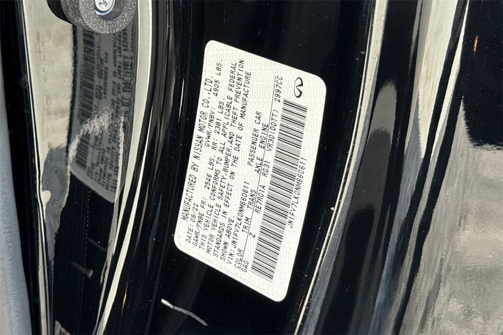 2022 INFINITI Q60 RED SPORT 400 RWD