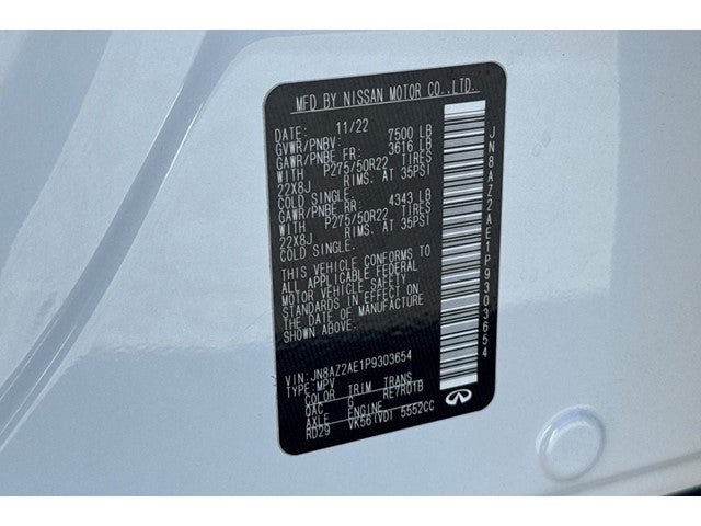 2023 INFINITI QX80 PREMIUM SELECT 4WD