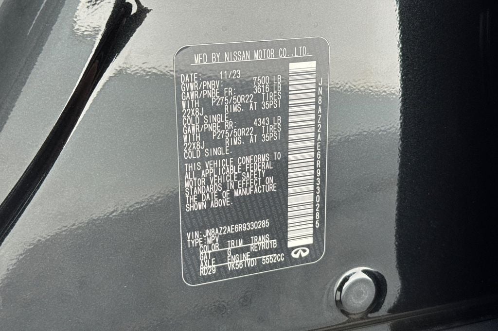 2024 INFINITI QX80 PREMIUM SELECT 4WD