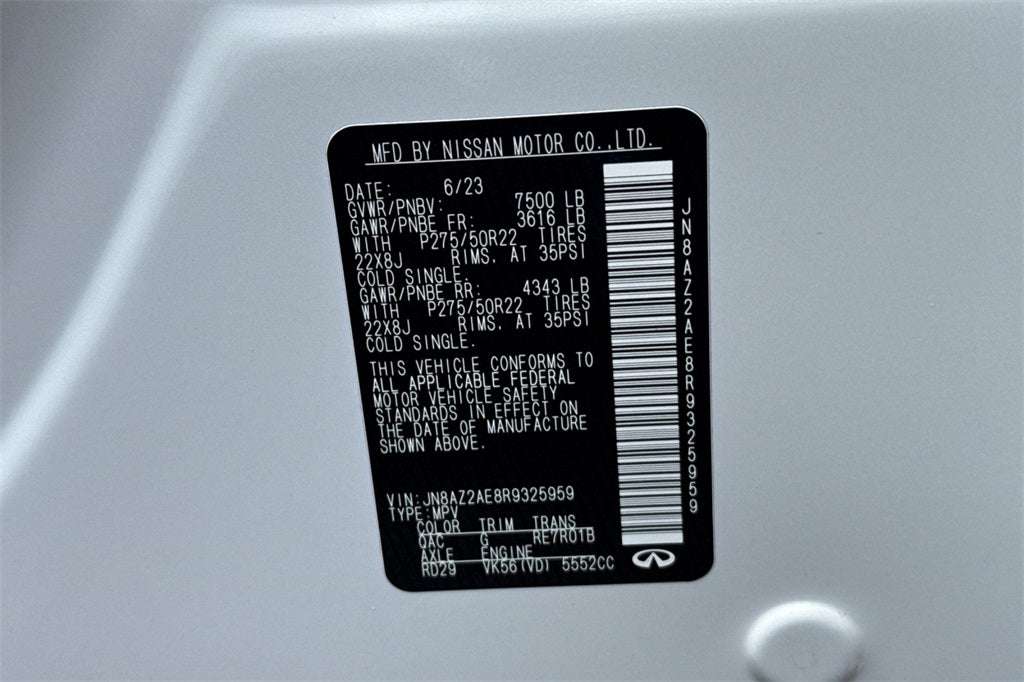 2024 INFINITI QX80 PREMIUM SELECT 4WD