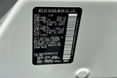 2024 INFINITI QX80 SENSORY 4WD