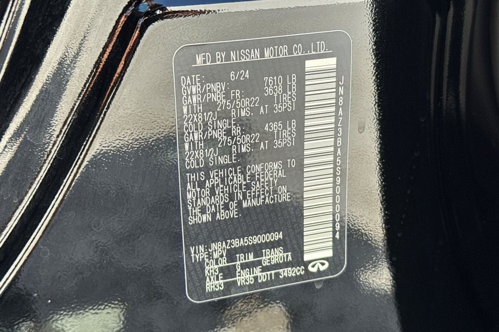 2025 INFINITI QX80 Luxe 2WD