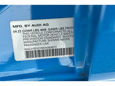 2022 Audi S3 2.0T Premium Plus quattro